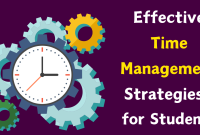 Strategies For Effective Time Management In Studies